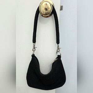 Black Crochet Shoulder Bag